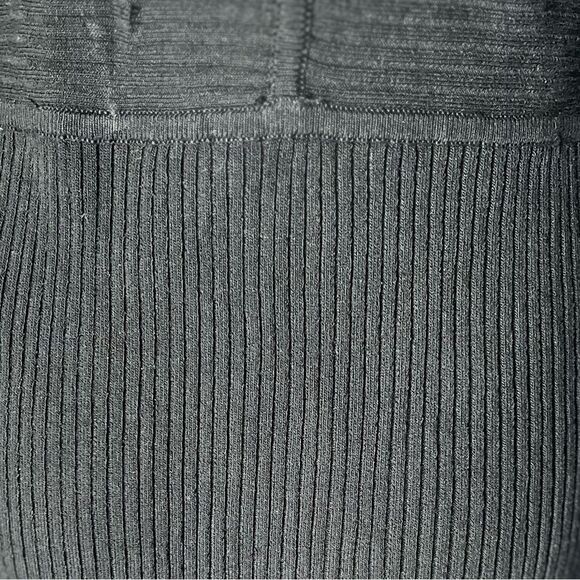 House of Harlow 1960 Ribbed Knit Wide Strap CutOut Midi Dress, Black. Large. NWT - Picture 7 of 13